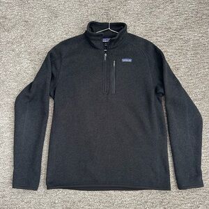 Patagonia Better Sweater 1/4 Zip Fleece. Black. Medium Men